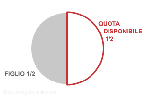 quote successione testamentaria solo un figlio